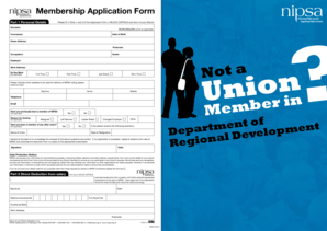 NIPSA Membership Application Form