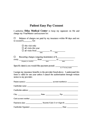 Patient Easy Pay Consent Form