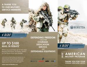 Beretta American Military Program Rebate Form
