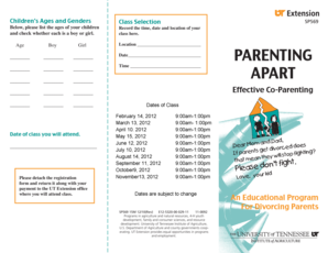 Parenting Apart Effective Co-Parenting Registration Form
