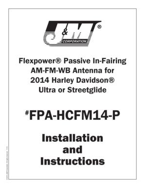 2014 Harley Davidson Antenna Installation Instructions
