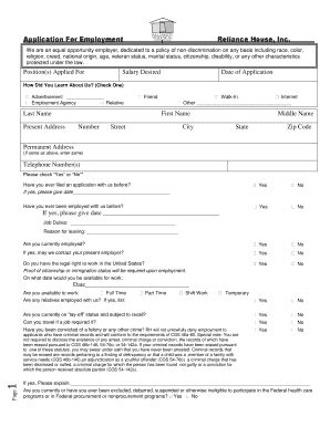 Employment Application Form