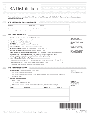 IRA Distribution Request Form