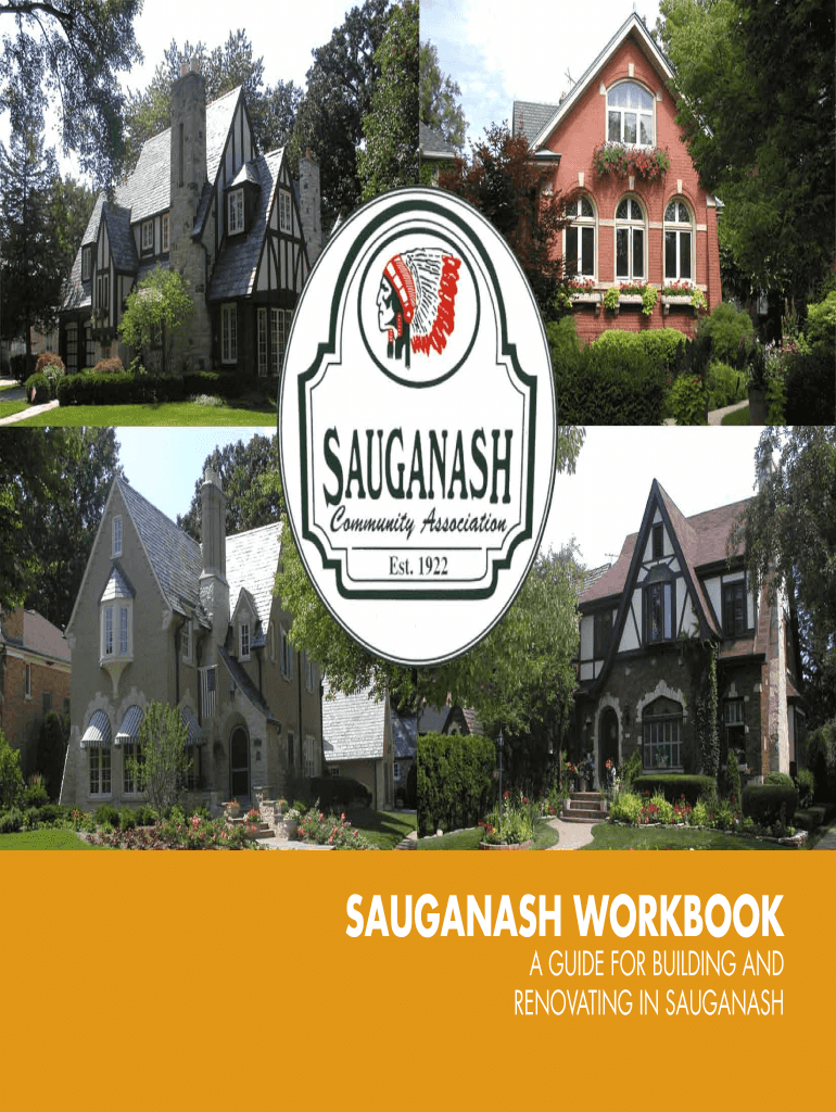 Fillable Online sauganash A Guide for Building and Renovating in