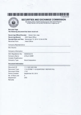 SEC Form 17-Q Quarterly Report