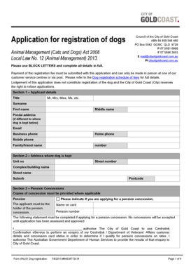 Dog Registration Application