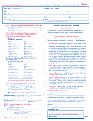 US Lacrosse Membership Enrollment Form