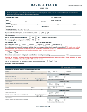 Employment Application Form