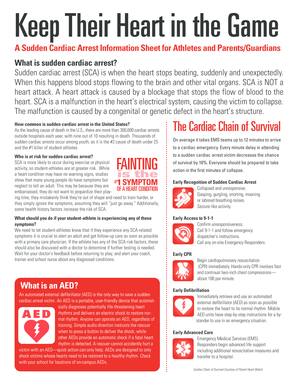 Sudden Cardiac Arrest Information Sheet for Athletes