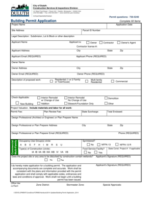 Building Permit Application