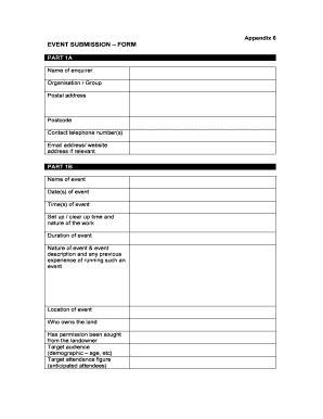 Event Submission Form