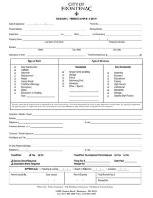Building Permit Application