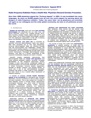 International Doctors' Appeal 2012