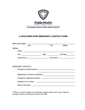 Employee Emergency Contact Form