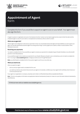 Appointment of Agent Form