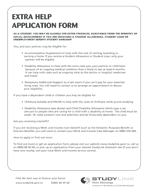 New Zealand Student Hardship Application Form