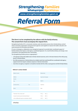 Strengthening Families Referral Form
