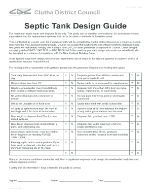 Septic Tank Design Guide