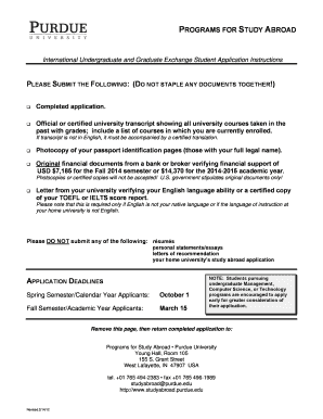 International Student Exchange Application