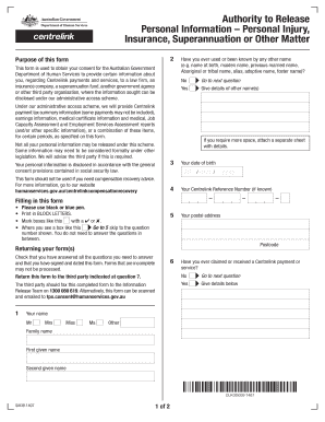Authority to Release Personal Information Form
