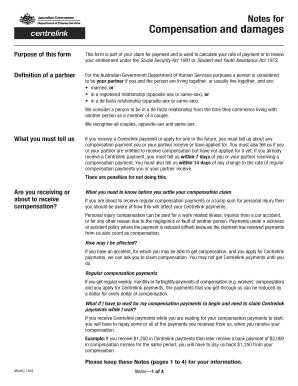 Compensation and Damages Form