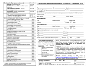 ICA Individual Membership Application