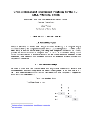 Continued abbreviation - Cross-sectional and longitudinal weighting for the EU- SILC ... - iser essex ac