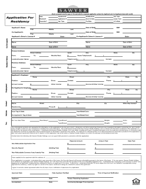 Residential Rental Application