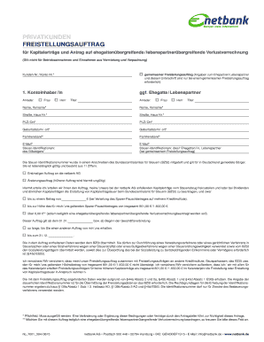 Freistellungsauftrag für Kapitalerträge