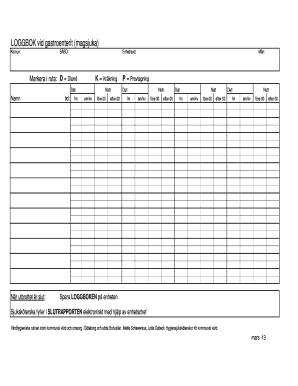 Gastroenteritis Logbook