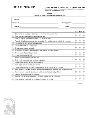 Escala de Observación del Aprendizaje