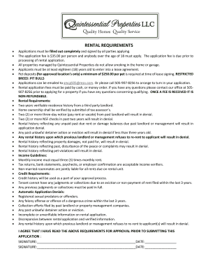 Rental Application Form