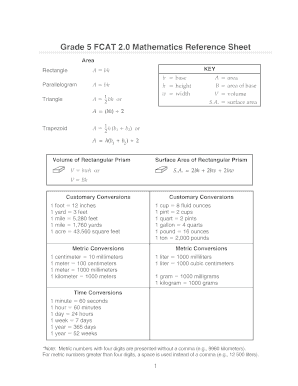 Volume of a rectangle fillable forms