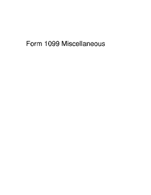 Form 1099-Miscellaneous Tax Form