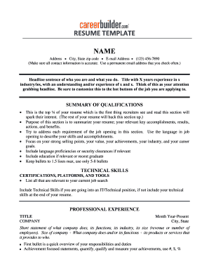 Resume Template