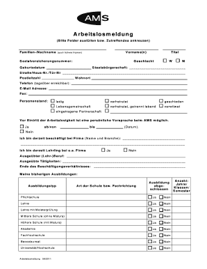 Arbeitslosmeldung