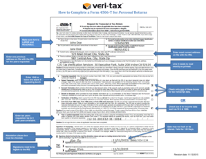 IRS Form 4506-T Instructions