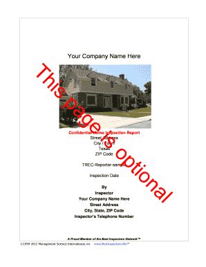 Texas Home Inspection Report