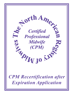 NARM Recertification Application