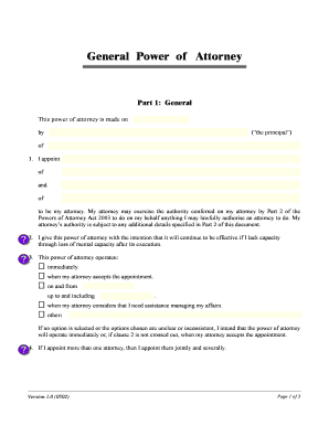 General Power of Attorney