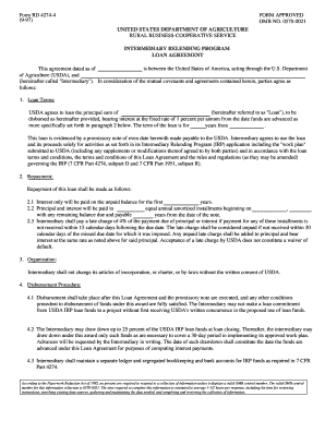 Intermediary Relending Program Loan Agreement - RegInfo.gov - forms sc egov usda