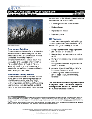 Soil Management Enhancement Activity Task Sheet