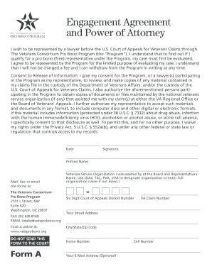 Veterans Consortium Pro Bono Program Forms