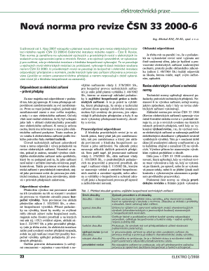 Czech Electrical Installation Inspection Form