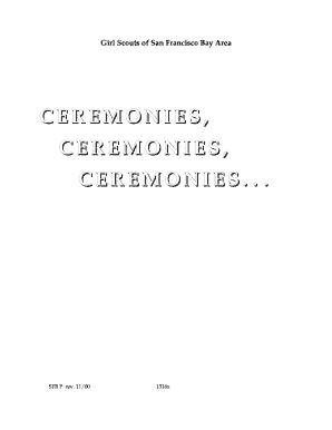 Girl Scouts Ceremony Planning Guide