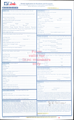 Texas Rental Application