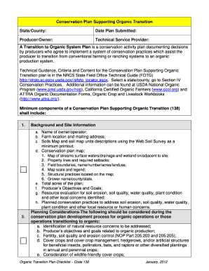 138 CAP Plan Criteria ChecklistTransition to Organic02-9-12.docx - nrcs usda