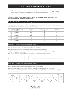 Ring Size Measurement Guide