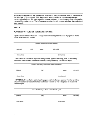 Mississippi Advance Health-Care Directive