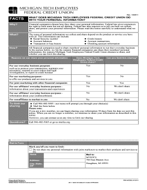 Michigan Tech Employees Federal Credit Union Privacy Notice